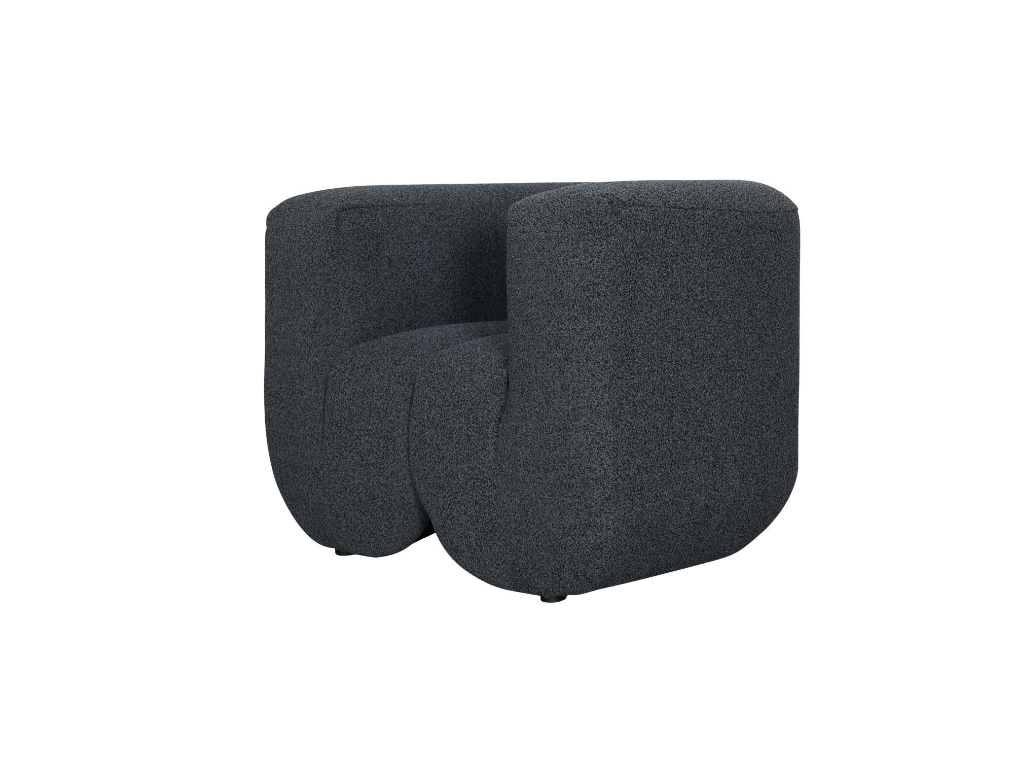 SESSEL NUA Schwarz 100x85x75 cm - Schwarz, Textil (100/75/85cm) - FURNLUX