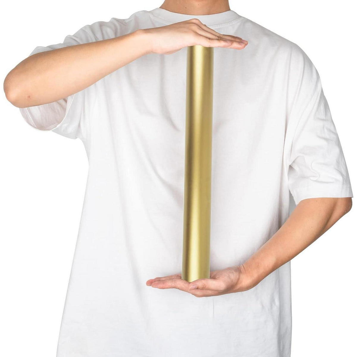 GESCHENKPAPIERROLLE Goldglänzend 44,5 cm x 10 m - Goldfarben, Papier (4/44/4cm)