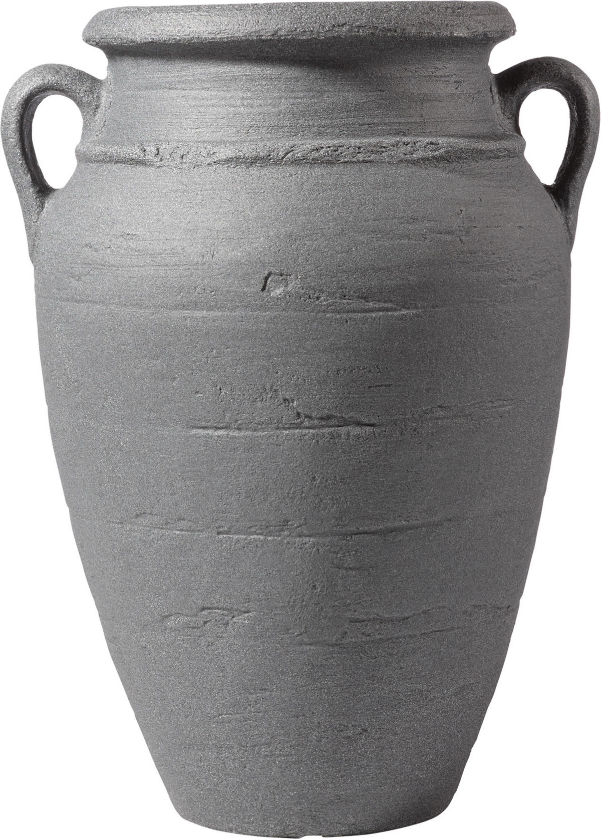 PFLANZ-AMPHORE, dunkelgrau, Höhe: 80 cm - Grau, Kunststoff (80cm) - GARANTIA