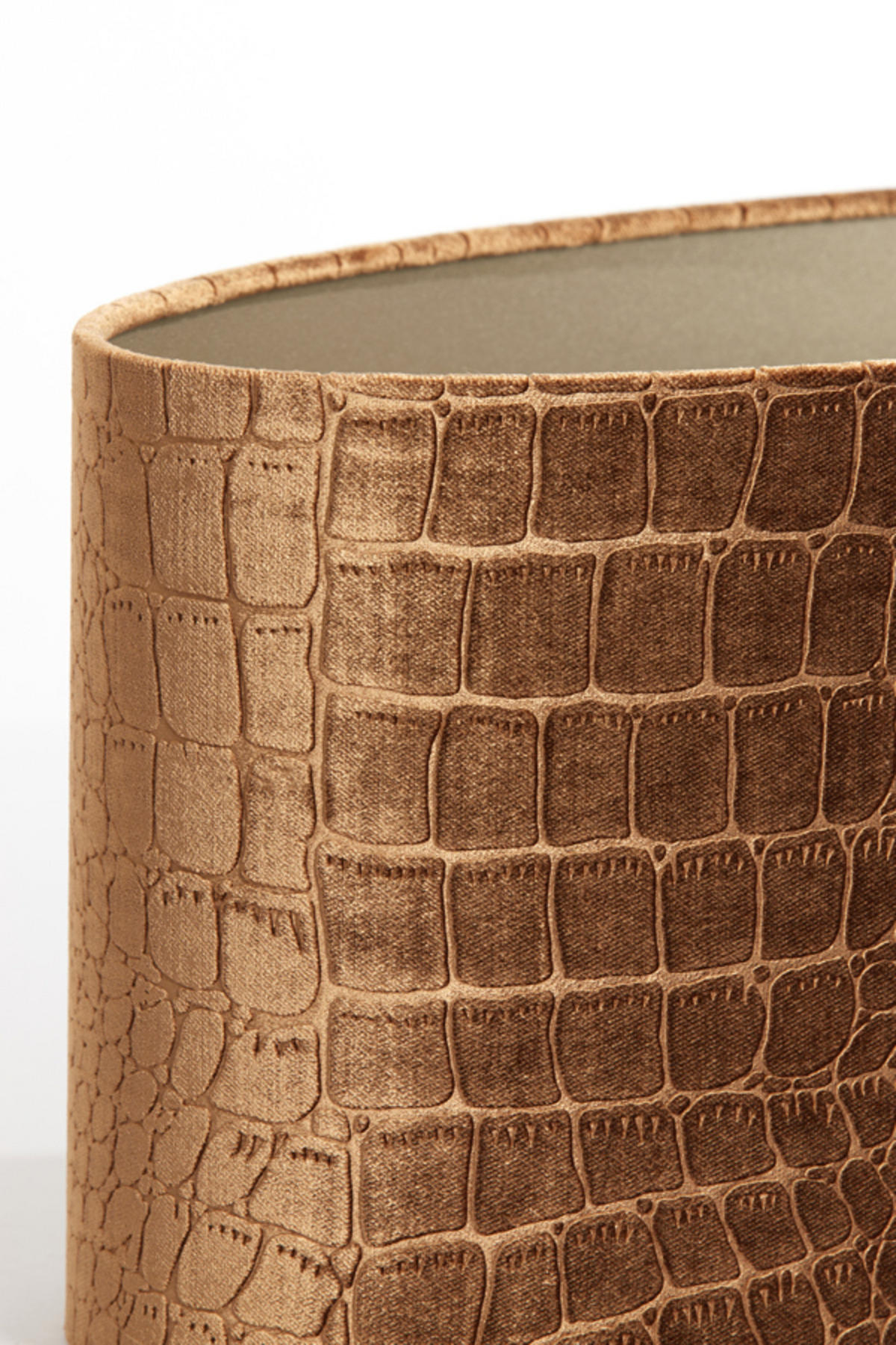 LAMPENSCHIRM Praya Braun 38/17,5/19 cm - Braun, Textil (38/17.5/19cm) - Light & Living