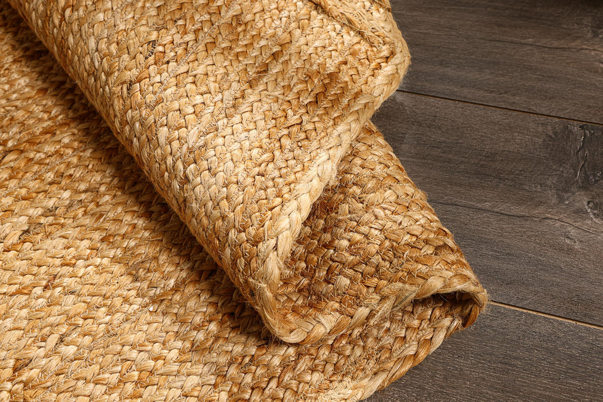 JUTETEPPICH Nitin natur 90/60 cm - Naturfarben, Naturmaterialien (60/90cm) - My-Rug