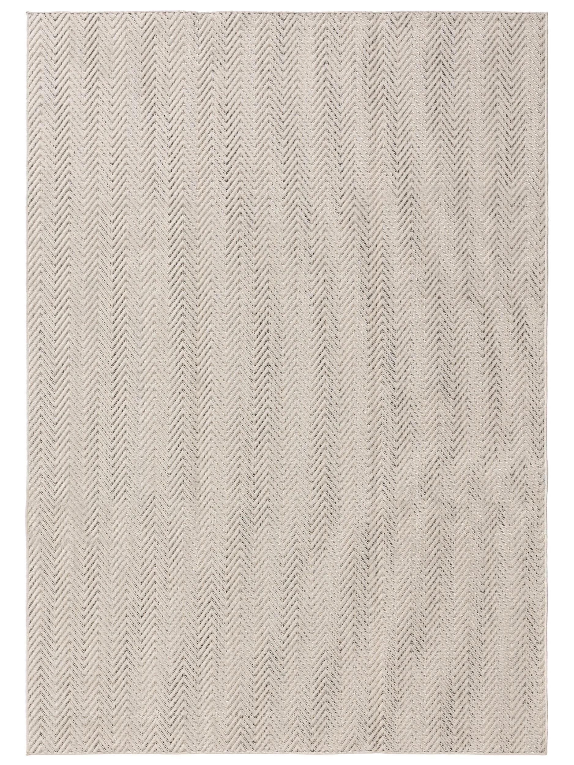 OUTDOORTEPPICH Kaleo Cream/Grau 120x170 cm - Creme, Kunststoff (120/170cm) - benuta