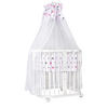 BABYBETT WHITE, 7in1 mit Matratze - Pink/Weiß, Holz (73/123cm) - waldin