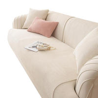 SOFADECKE Kordsamt Rutschfeste 1 Stück - Beige, Textil (70/150cm) - Kaket