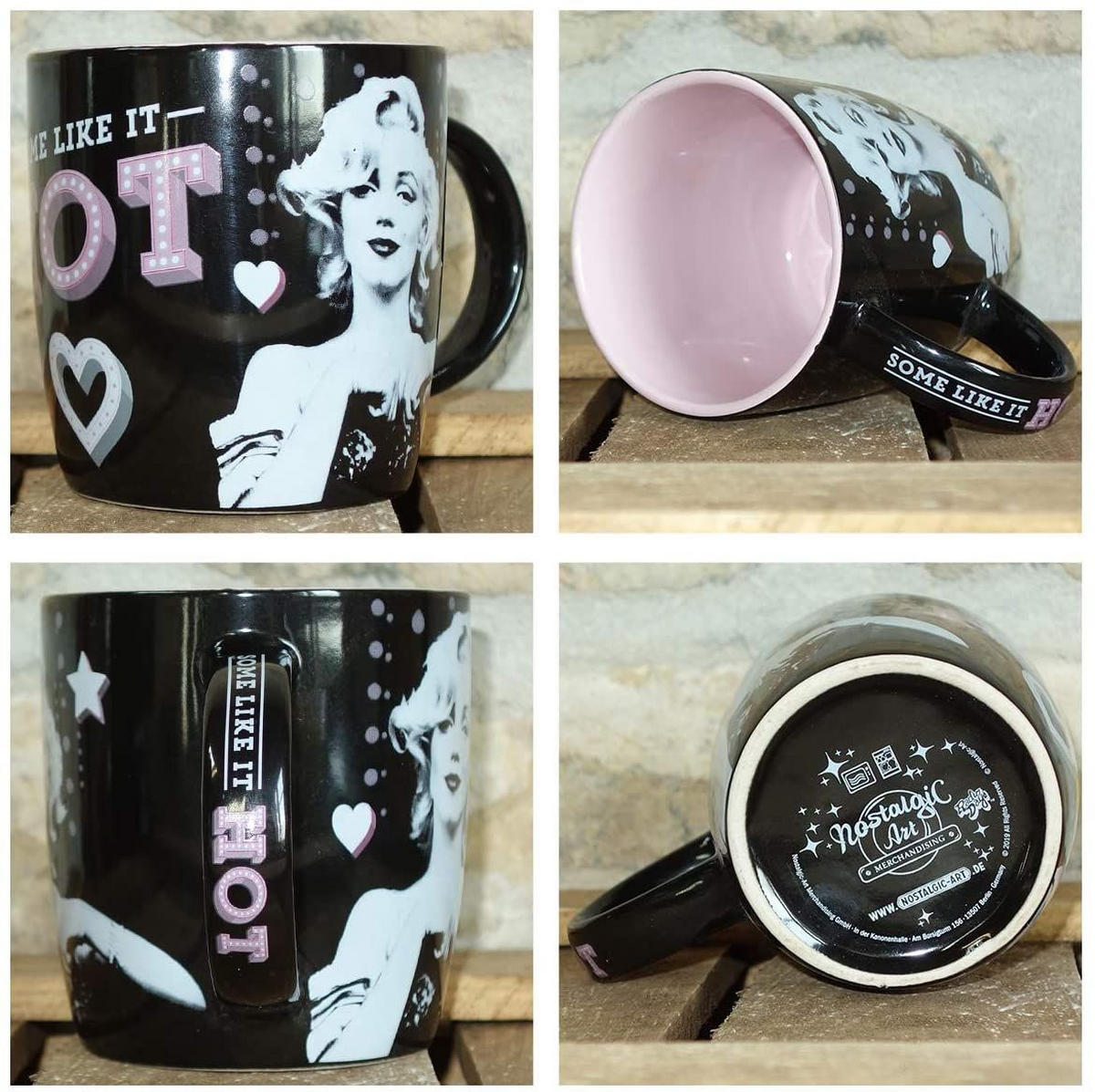 KAFFEETASSE 330 ml Celebrities Marilyn Monroe Some Like It Hot - Multicolor, Keramik (0.33L) - Nostalgic-Art