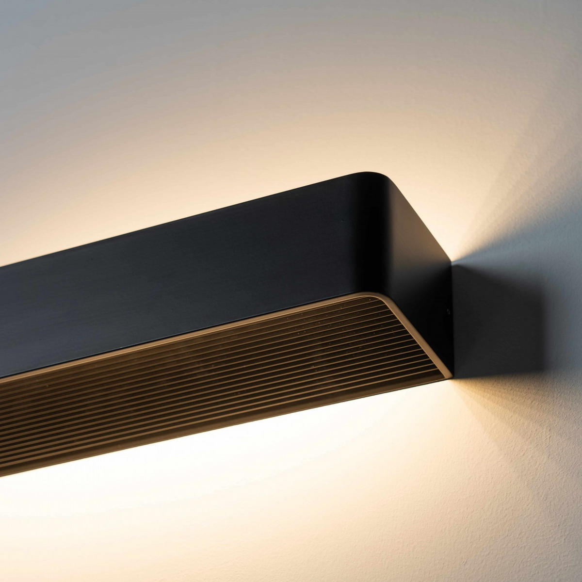 WANDLEUCHTE Quadra, Schwarz, 37cm - Schwarz, Metall (10/8/37cm) - KOSILUM