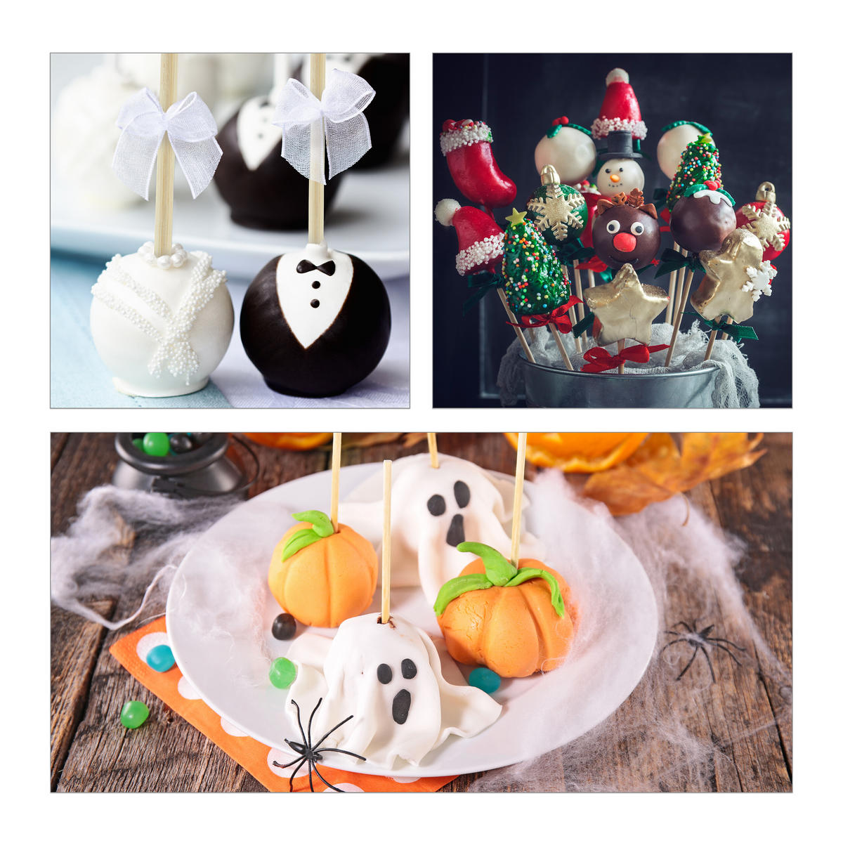 1000XCAKEPOP-STIELE - Hellbraun, Holz (0.4/15/0.4cm) - Relaxdays