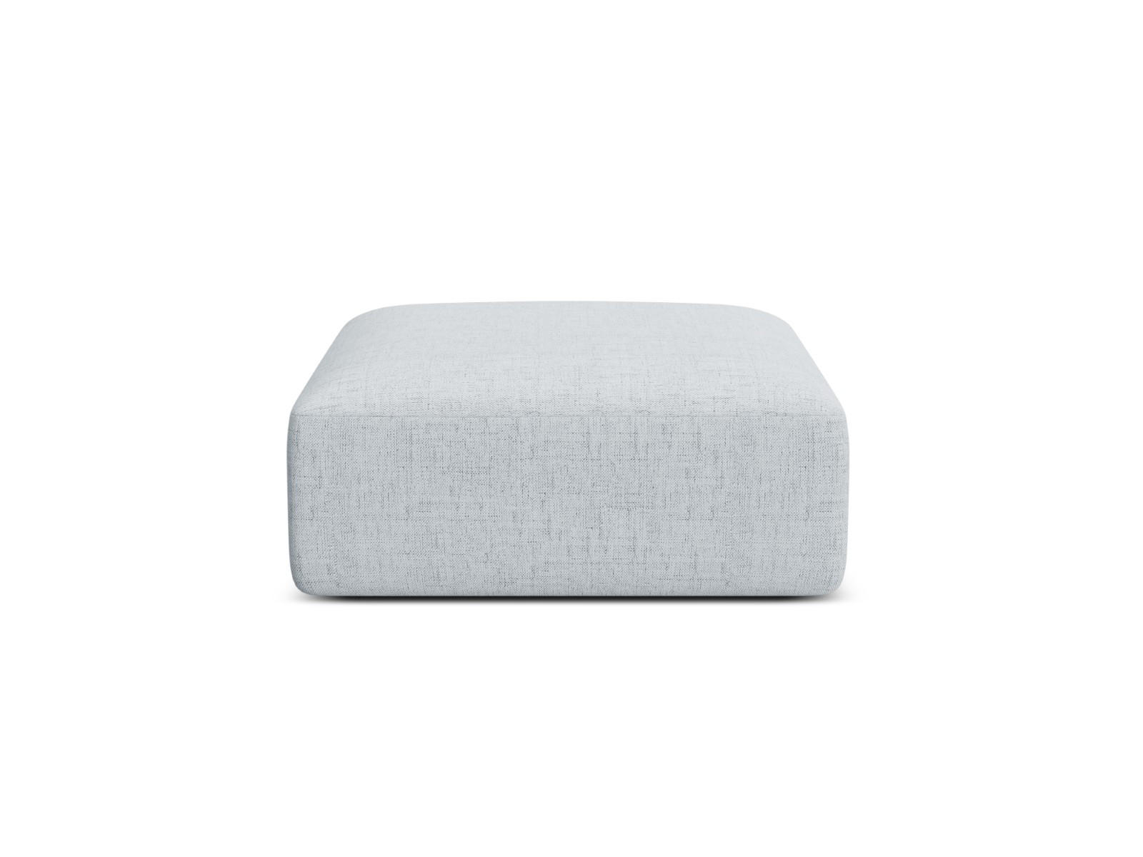 POUF Campi aus strukturiertem Stoff hellgrau - Hellgrau, Textil (90/40/90cm) - Cosmopolitan Design