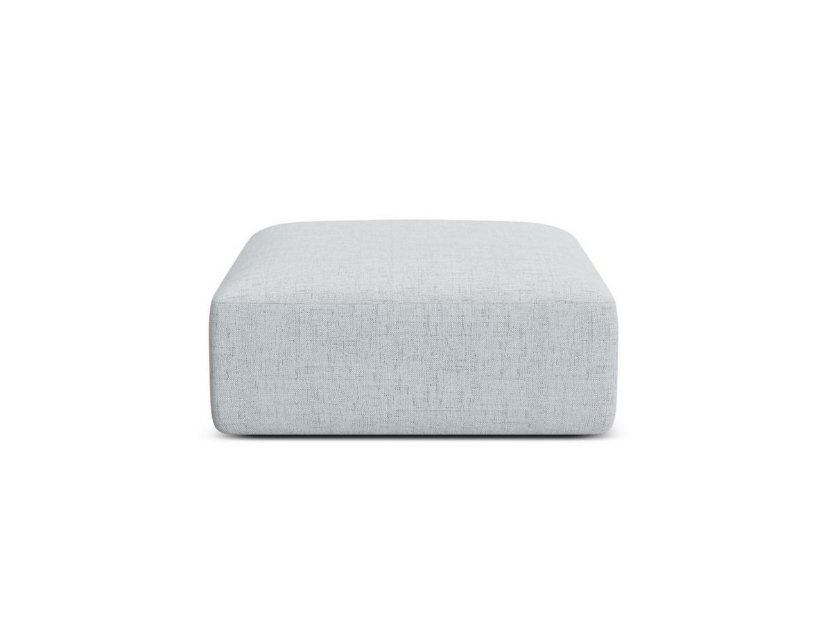 POUF Campi aus strukturiertem Stoff hellgrau - Hellgrau, Textil (90/40/90cm) - Cosmopolitan Design