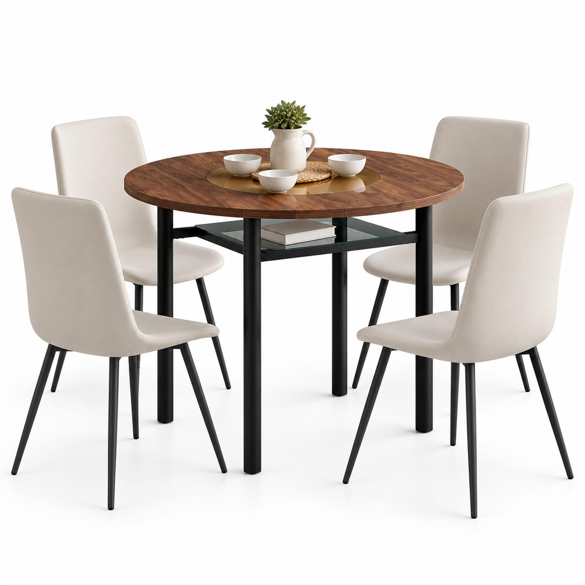 Meubliv Tisch-Set Mehrfarbig 100x76x100 cm