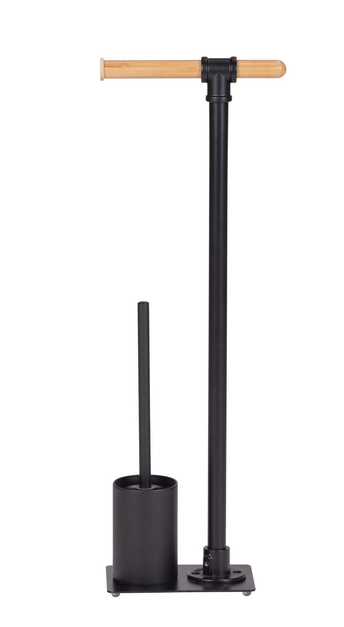 TOILETTENPAPIERSTÄNDER Forli schwarz - Schwarz, Metall (25/72.5/15cm)