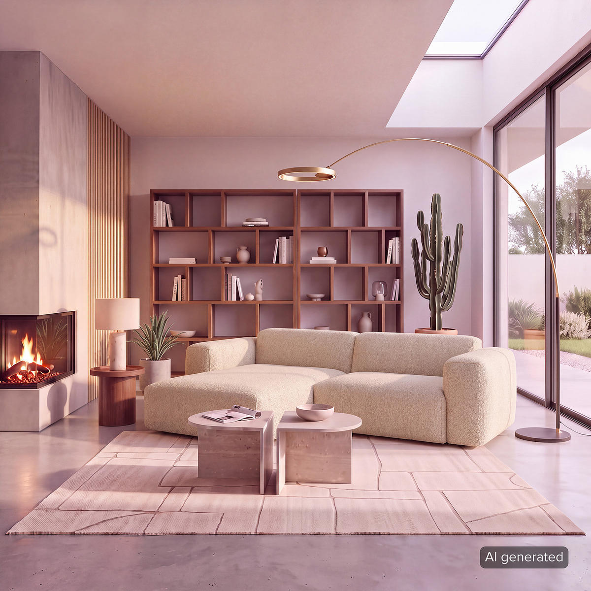 1,5-SITZER ECKSOFA mit Longchair - Beige/Schwarz, Kunststoff/Textil (260/173cm) - home24