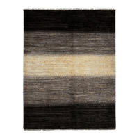 GABBEH-TEPPICH handgeknüpft Sonnat Schwarz 196/152 cm Schurwolle - Schwarz, Textil (152/196cm) - Looma