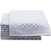 GESCHIRRTÜCHER, 10er-Set, 46x70 cm, 100% Baumwolle, Grau - Anthrazit, Textil (46/70cm) - Zollner