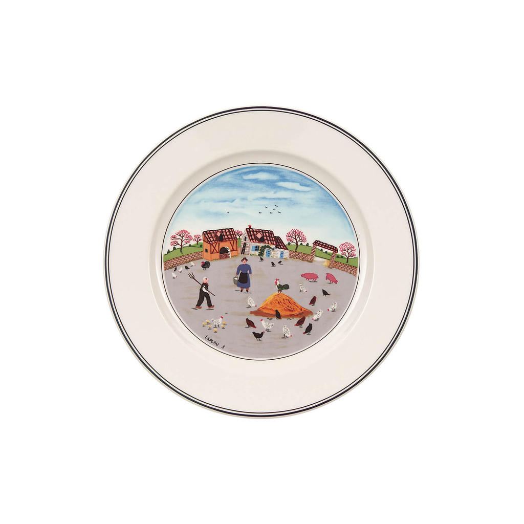 FRÜHSTÜCKSTELLER HÜHNERHOF Design Naif bunt ø 21 cm - Multicolor, Keramik (21cm) - Villeroy & Boch