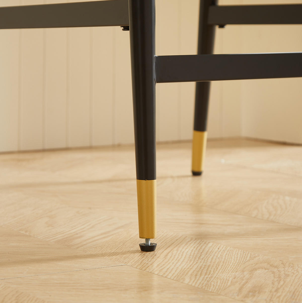 BARHOCKER 2er-Set Beige mit rechteckiger Fußstütze - Beige, Textil (49/102/59cm) - MIVRAY