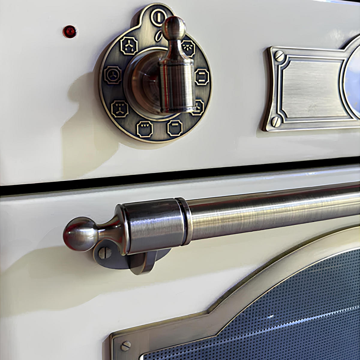 BACKOFEN-SET Elektro Backofen 60 cm EH 6355 ElfEm+KCT 6185 ElfEm Glaskeramik Kochfeld 60 cm Creme - Creme, Metall (59.4/59.4/57.5cm) - Kaiser Küchengeräte