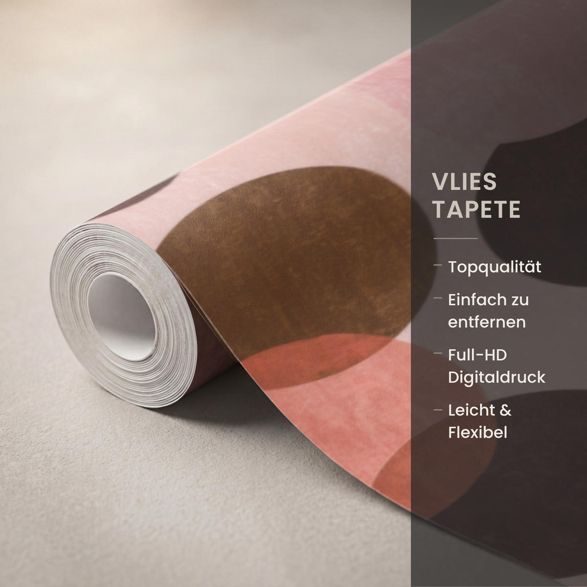 TAPETE - Kreise - Modern - Farbenfroh - 300x240 cm - Multicolor, Papier (300/240cm) - OnlyWow