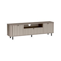 TV-LOWBOARD NOVADO-5 Greige - Greige, Holzwerkstoff (196/57/40.5cm)