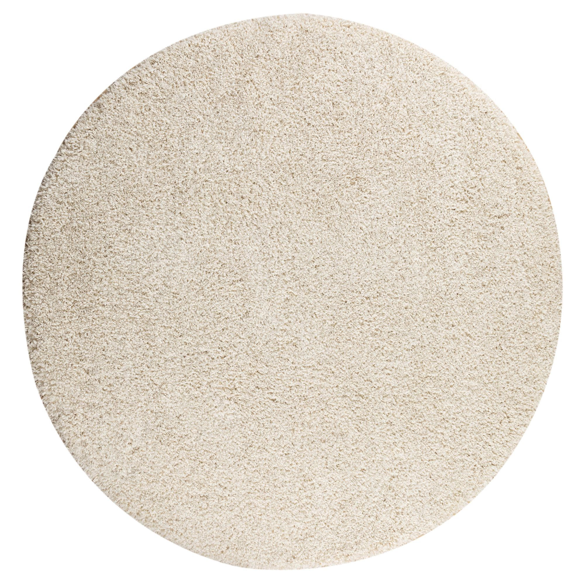 Steffensmeier Hochflorteppich Creme 120x120 cm