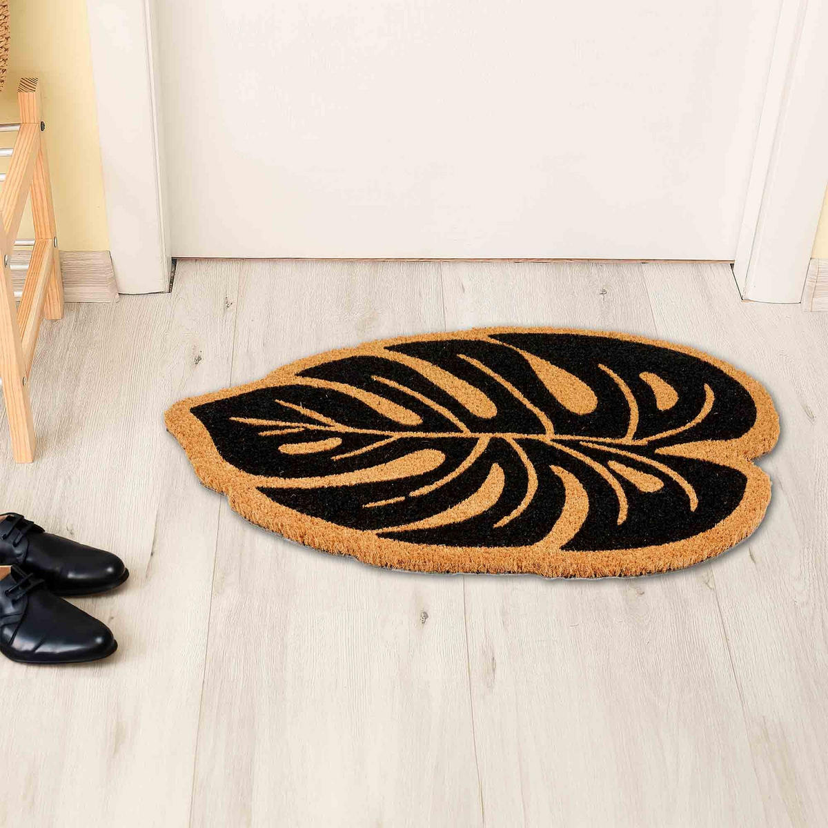 SCHMUTZFANGMATTE COCO SMART MONSTERA - Schwarz, Textil (40/60cm) - Astra