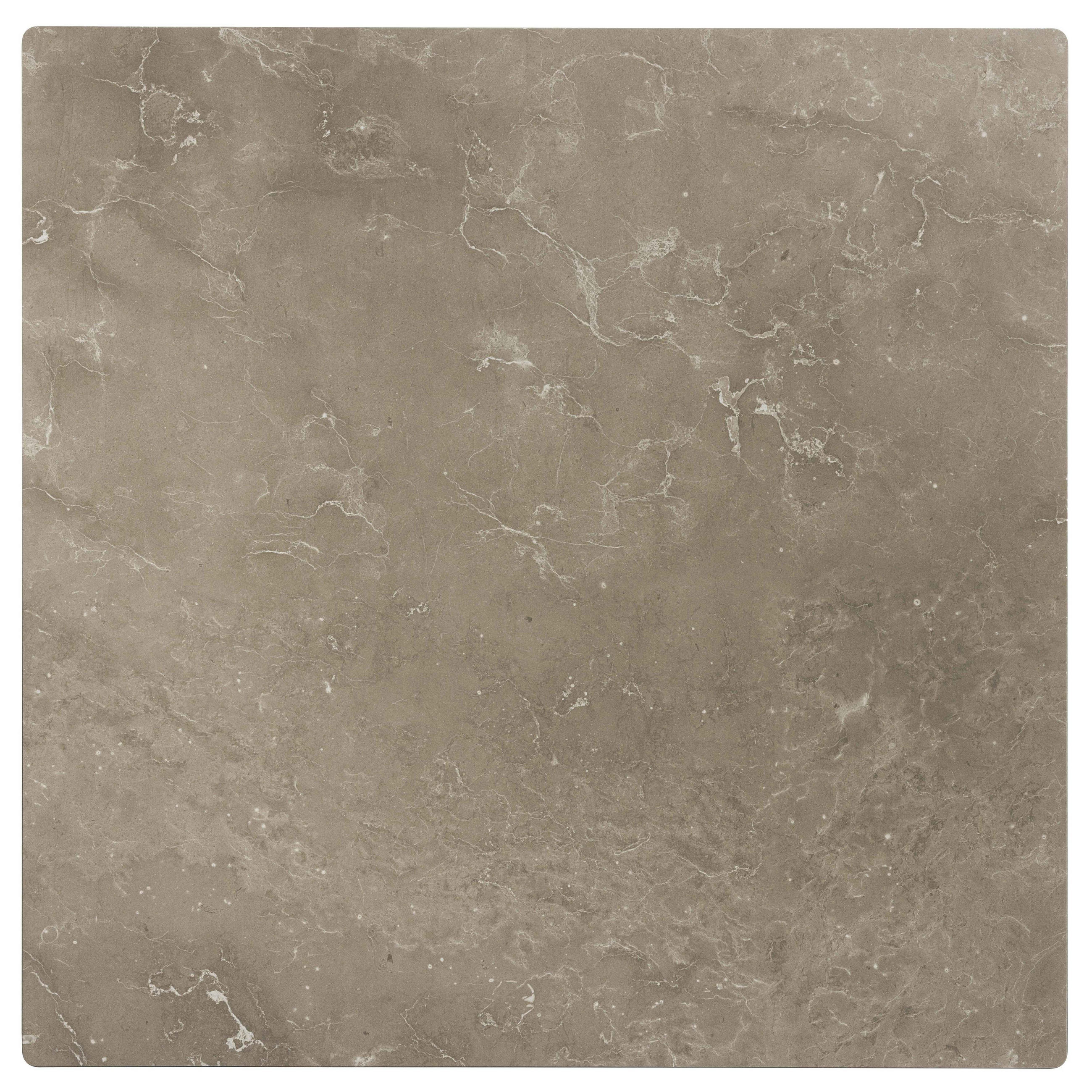 TISCHPLATTE 70 x 70 cm, Marmor beige - Beige, Kunststoff (70/70/1.25cm) - Oviala