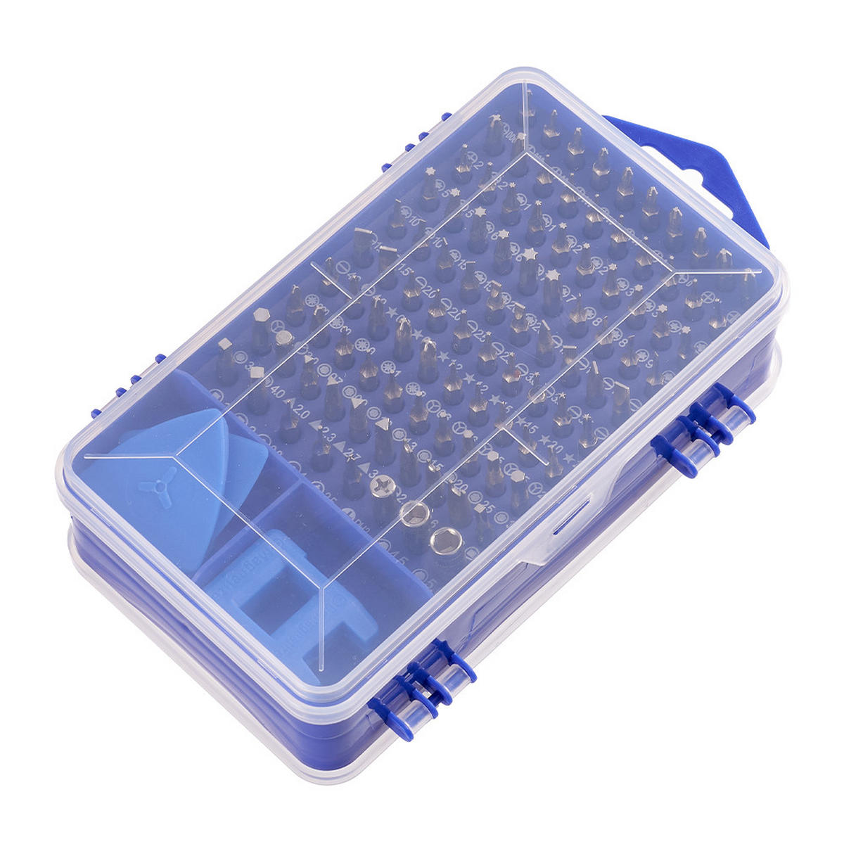 SCHRAUBENDREHER-SET für Feinmechaniker 115-in-1 multifunktionales in Blau - Blau, Metall (10.5/17.8/5.1cm) - Livingandhome