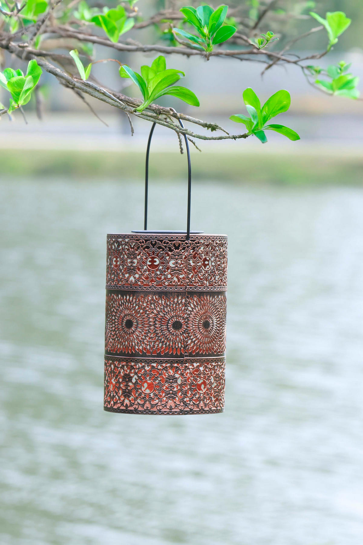 SOLARLAMPEN Orientalisch - stilvolles Set mit hängenden und steckbaren Varianten für stimmungsvolle Abende im Garten - Weiß, Kunststoff (14/14/35.5cm) - Northpoint