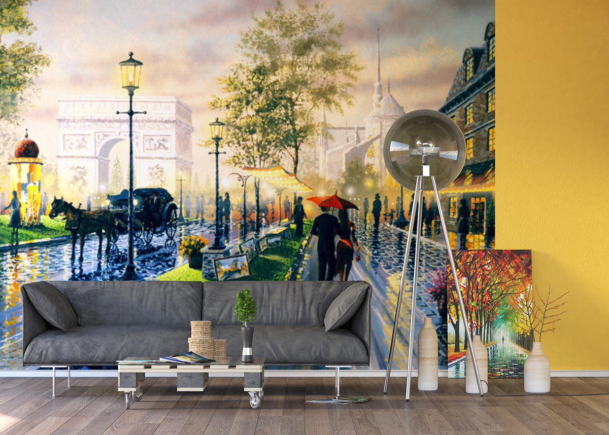 FOTOTAPETE Paris Ansicht 375 x 270 cm - Multicolor, Papier (375/270cm) - Sanders & Sanders