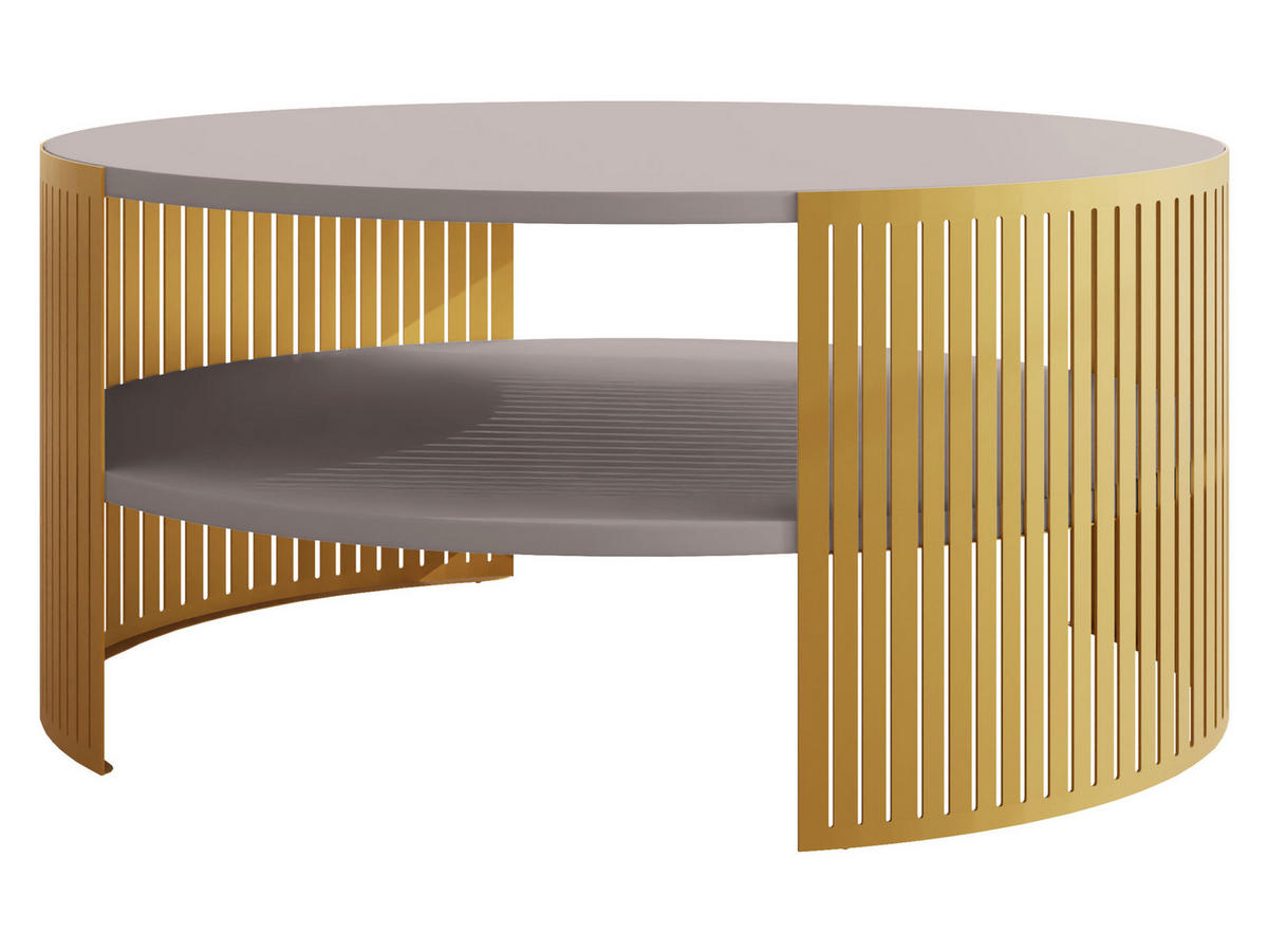 COUCHTISCH Fikoli Gold - Kaschmir/Goldfarben, Holzwerkstoff/Metall (75/75/40cm) - MIRJAN24