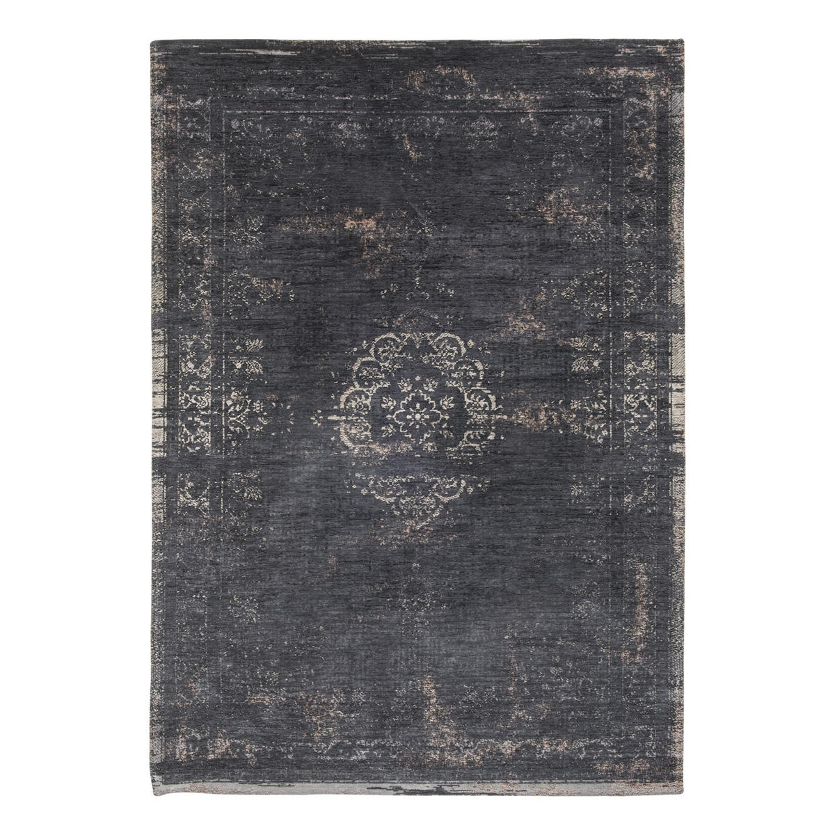 TEPPICH Mineral Black Fading World 170/240 cm - Schwarz, Textil (170/240cm) - Louis De Poortere