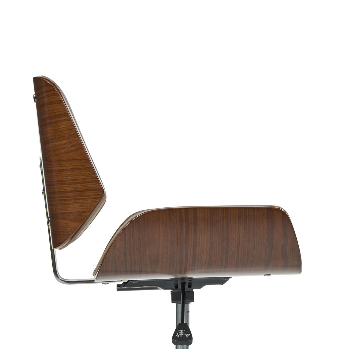 SCHREIBTISCHSTUHL Kunstleder Beige Totowa - Beige/Silberfarben, Kunststoff/Metall (54/77/39cm) - Beliani