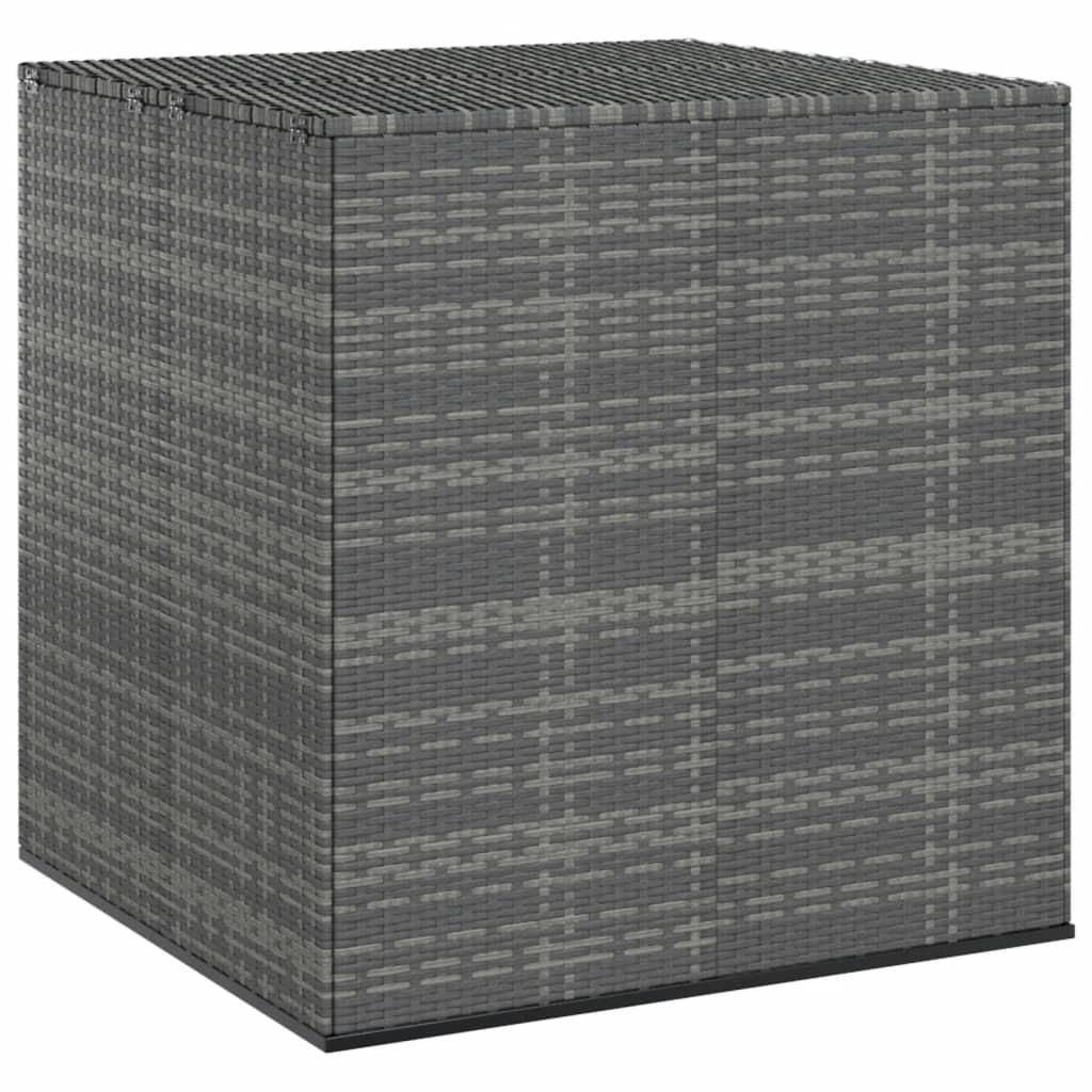 GARTEN-KISSENBOX PE Rattan 100x97,5x104 cm Grau - Grau, Kunststoff (100/104/97.5cm) - furnicato