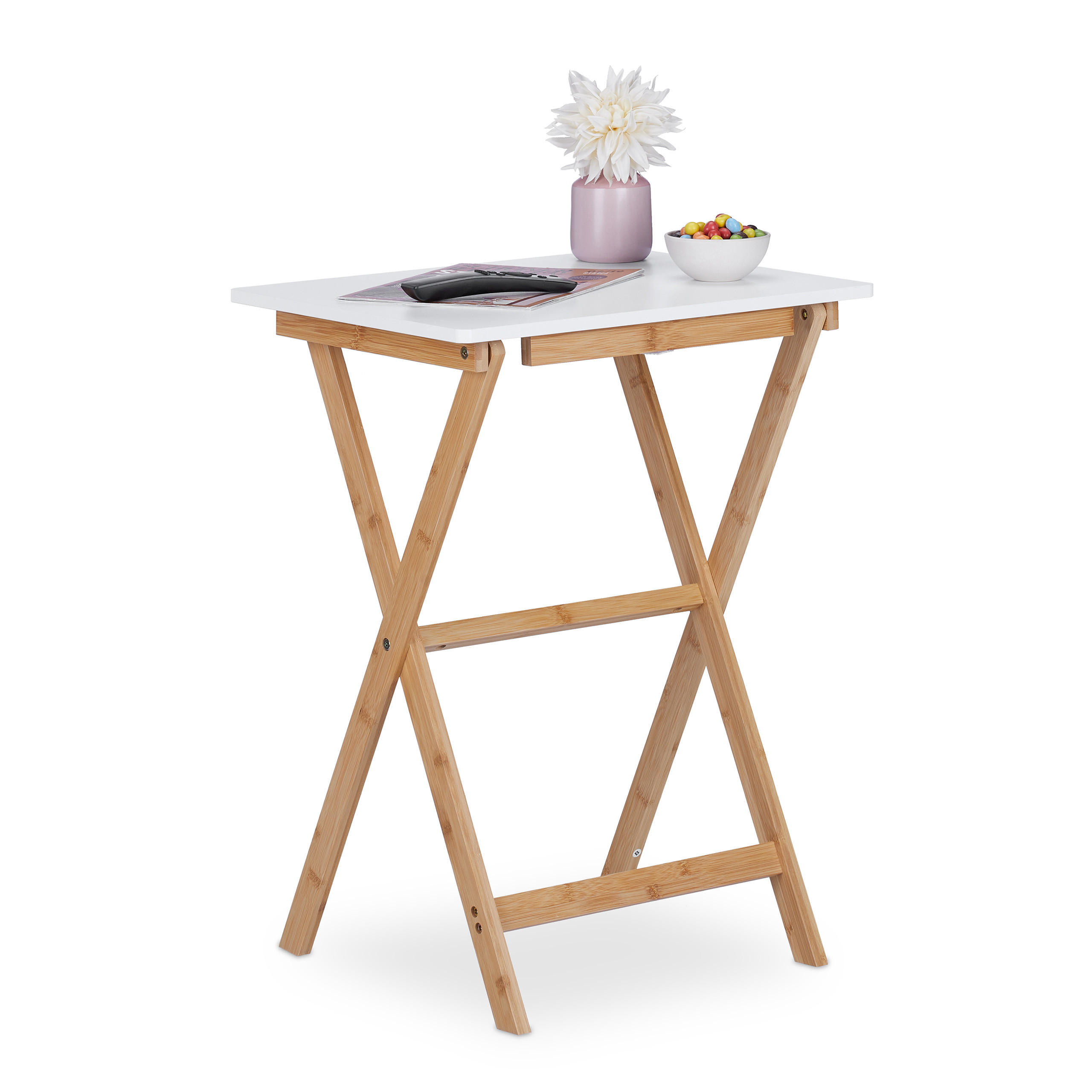 KLAPPTISCH - Multicolor, Holz/Holzwerkstoff (37/47.5/63cm) - Relaxdays