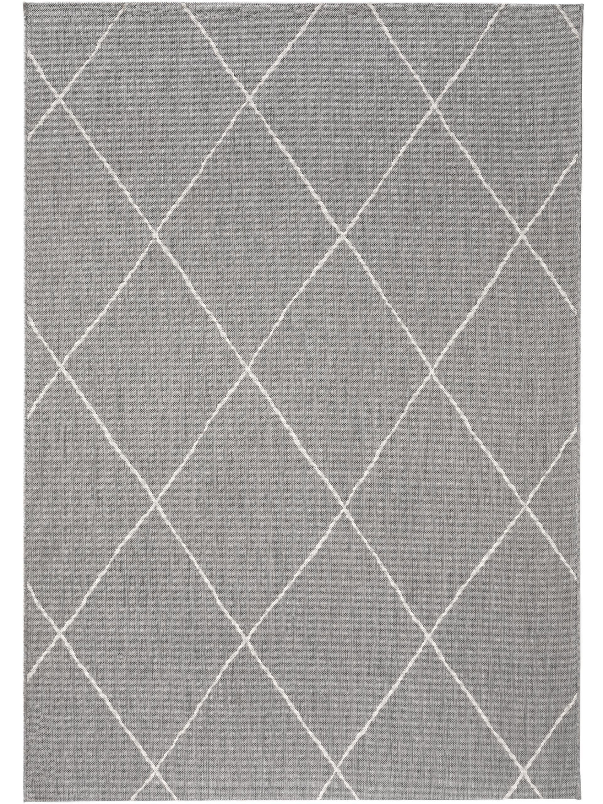 OUTDOORTEPPICH Metro Grau 140x200 cm - Grau, Textil (140/200cm) - benuta Nest