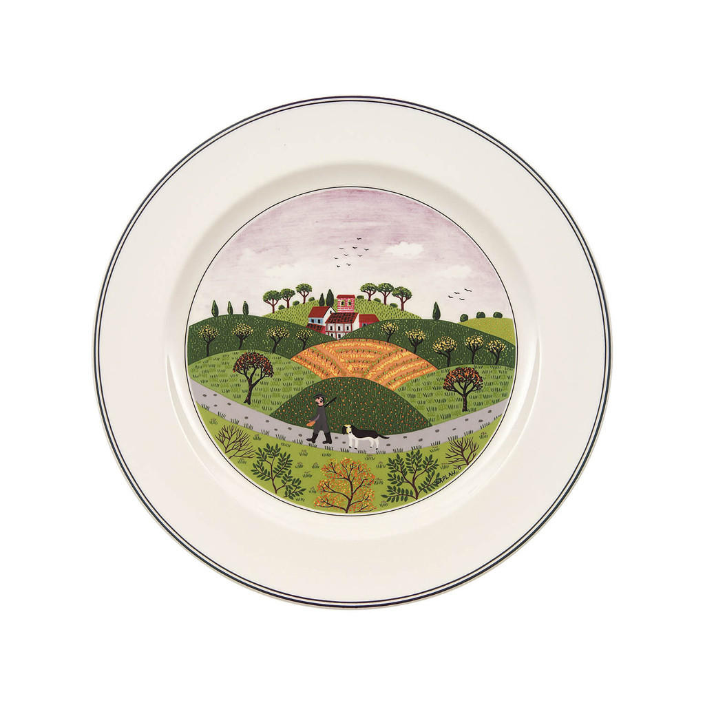 SPEISETELLER JÄGER Design Naif bunt ø 27 cm - Multicolor, Keramik (27cm) - Villeroy & Boch