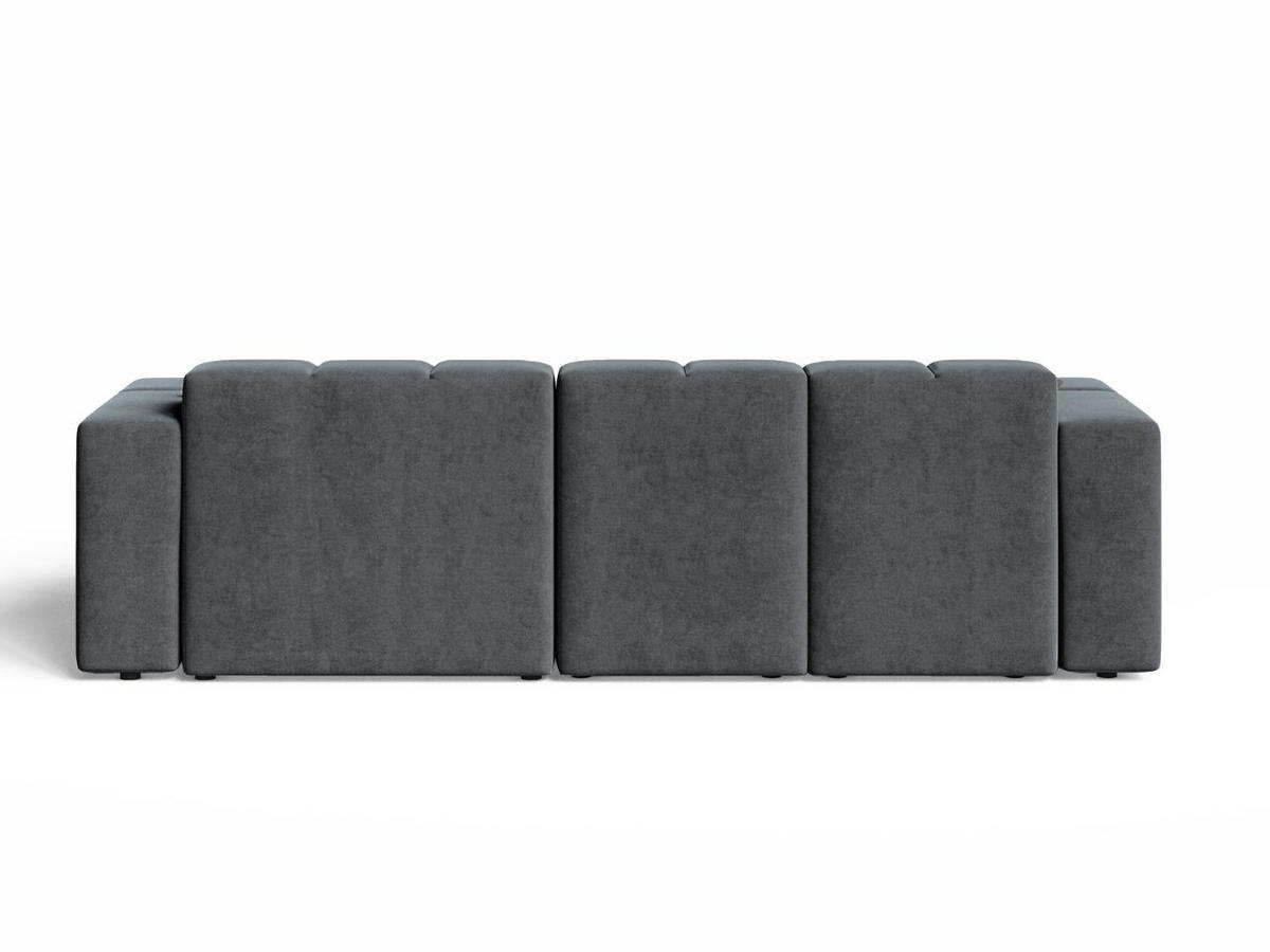 ECKSOFA Loopo Dunkelgrau Rechts - Dunkelgrau, Holz/Textil (265/180cm) - Graingold
