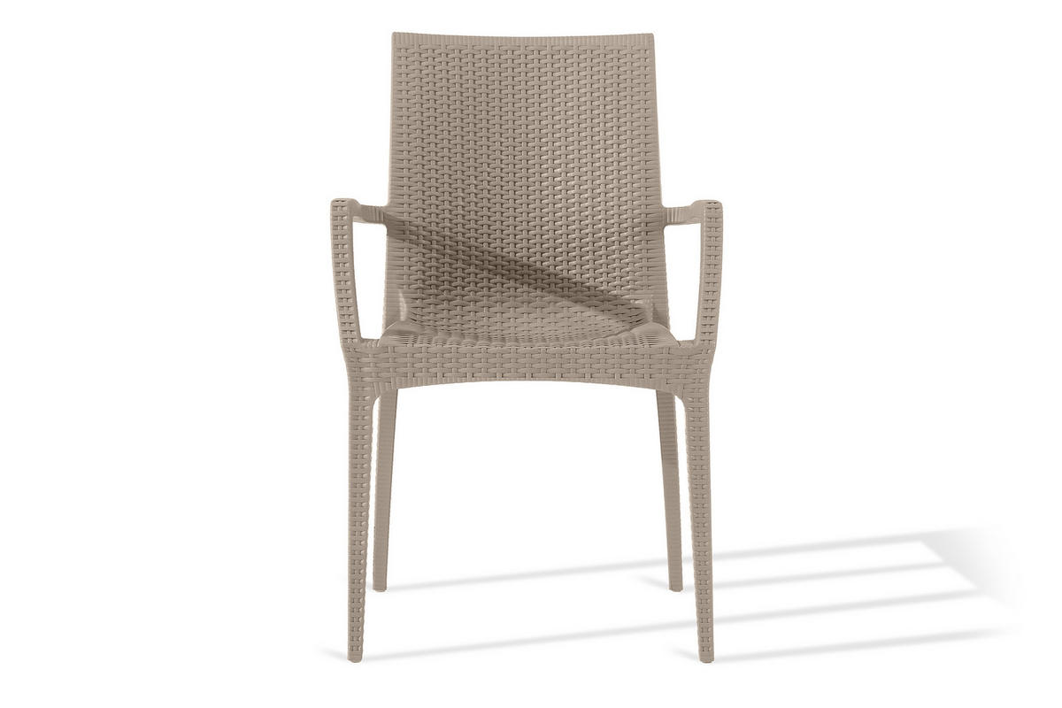 GARTENMÖBEL-SET LEOPSI, ETULI 5-tlg, Beige - Beige, Kunststoff - KONSIMO®