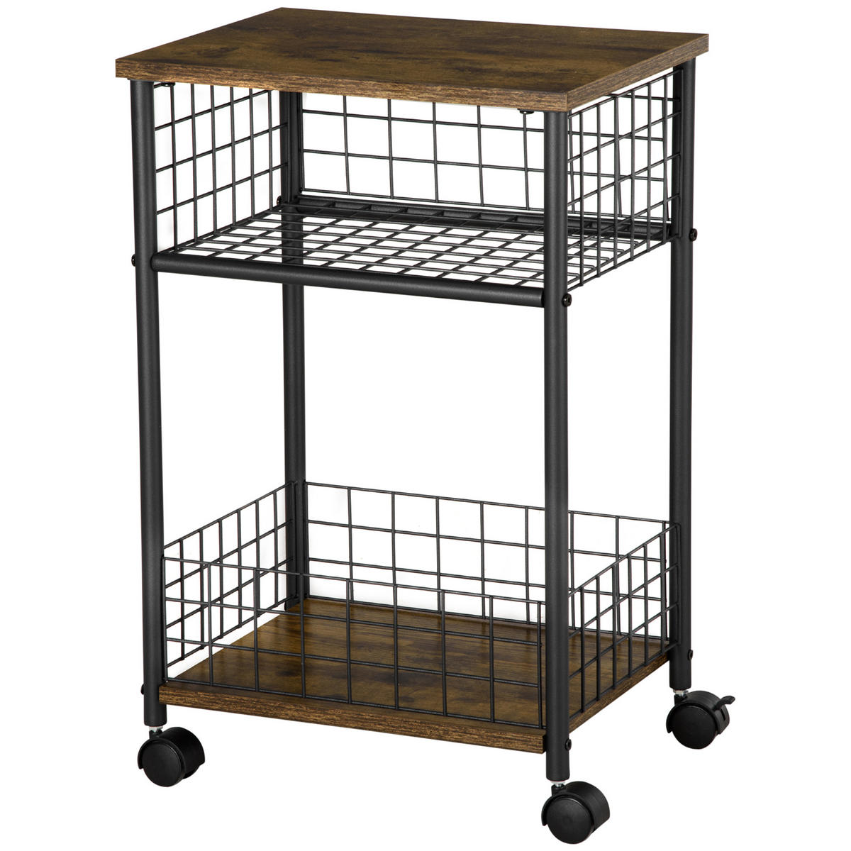 KÜCHENWAGEN DE-10588 Braun - Braun, Metall (30/62/40cm) - ComfortXL