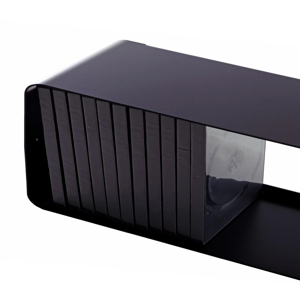 CD-REGAL Cube 80 Metall, Lounge Design schwarz - Schwarz, Metall (80/14/15cm) - DESIGN DELIGHTS
