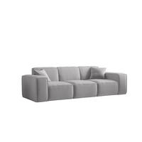 SOFA Celes Premium 3-sitzer Opera Velvet - Hellgrau, Holzwerkstoff/Textil (225/73/88cm) - Fun Möbel