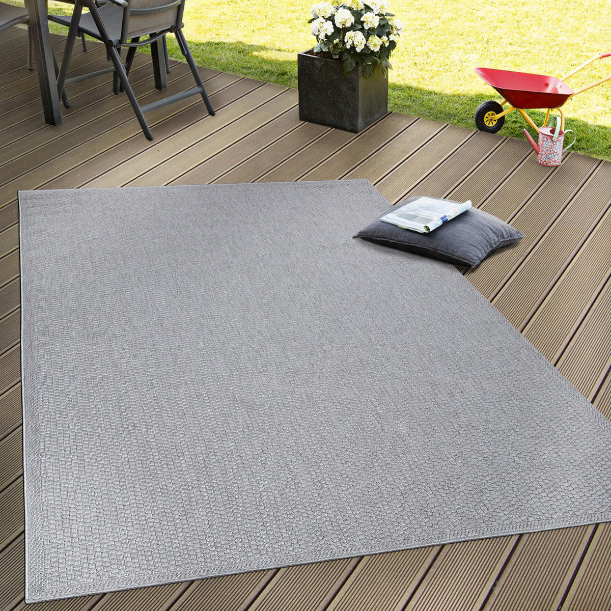 OUTDOORTEPPICH 300/400 cm Timber 125 - Grau, Textil (300/400cm) - Paco Home
