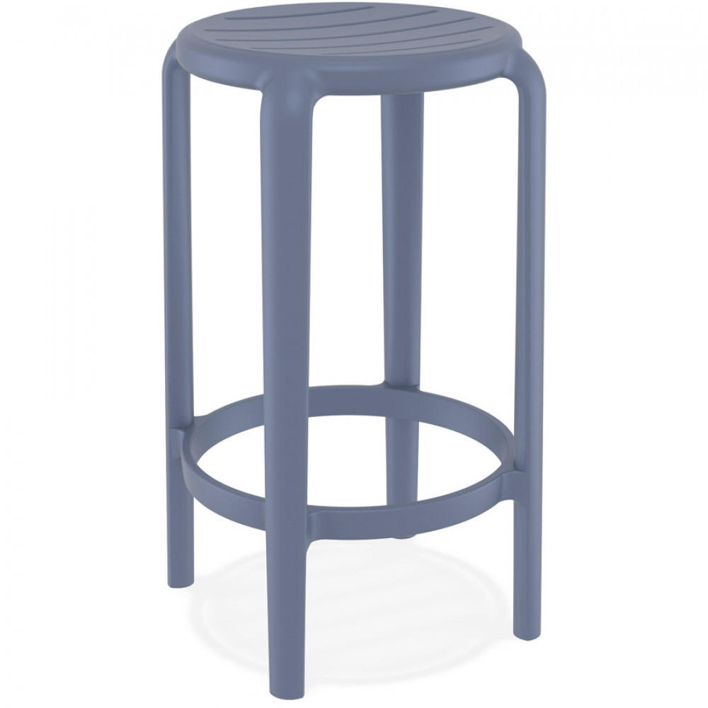 BARHOCKER grau 36x65x36cm - Anthrazit/Grau, Kunststoff (36/65/36cm) - AlterEgo