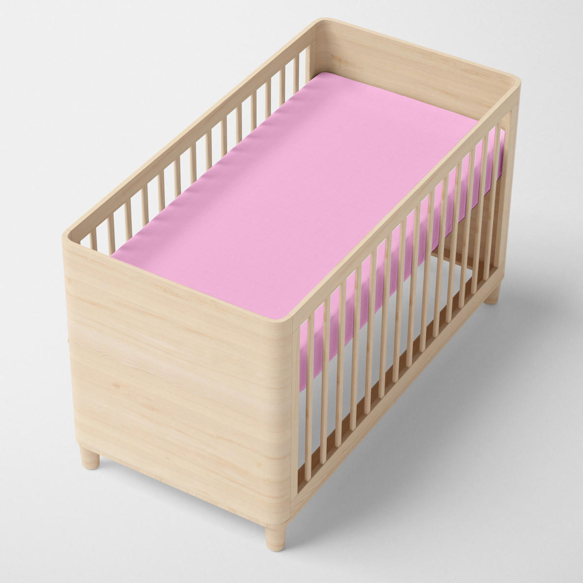 SPANNBETTTUCH basic 60x120x14 cm (kinderbett) rosa - Pink, Textil (70/140cm) - Happy Friday