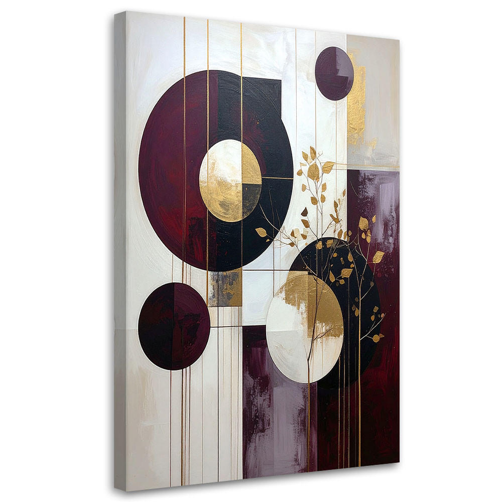 Feeby Leinwandbild, Rot 80x120 cm