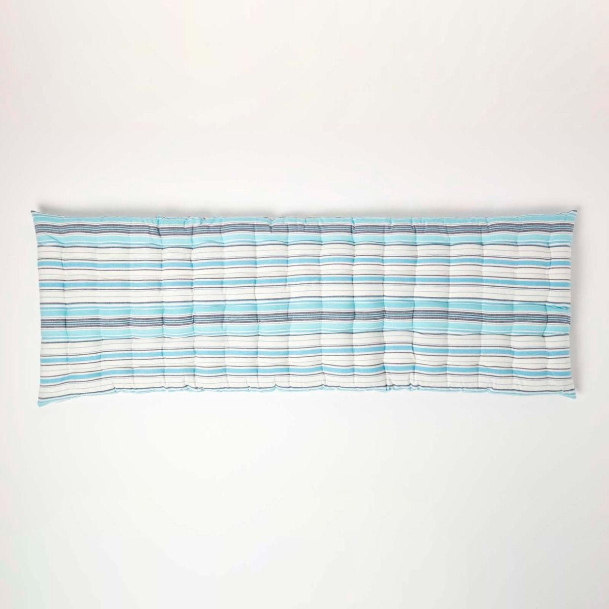 BANKAUFLAGE New England, 3-Sitzer gestreift - Blau, Textil (143/48/5cm) - Homescapes
