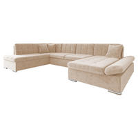 ECKSOFA Bergen, Seite: Rechts - Silberfarben/Sahara, Holz/Textil (345/76/205cm) - MIRJAN24