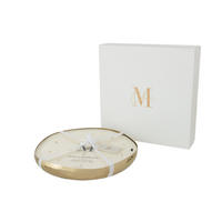 DUFTKERZE M-CHIC - Gold - XL - 35 Std. - Goldfarben, Paraffin (35.5/5cm) - J-Line