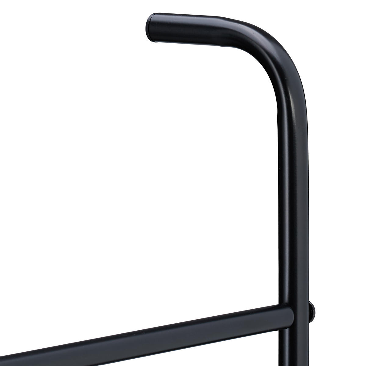 HANDTUCHLEITER - Schwarz, Metall (45.5/171/10cm) - Relaxdays