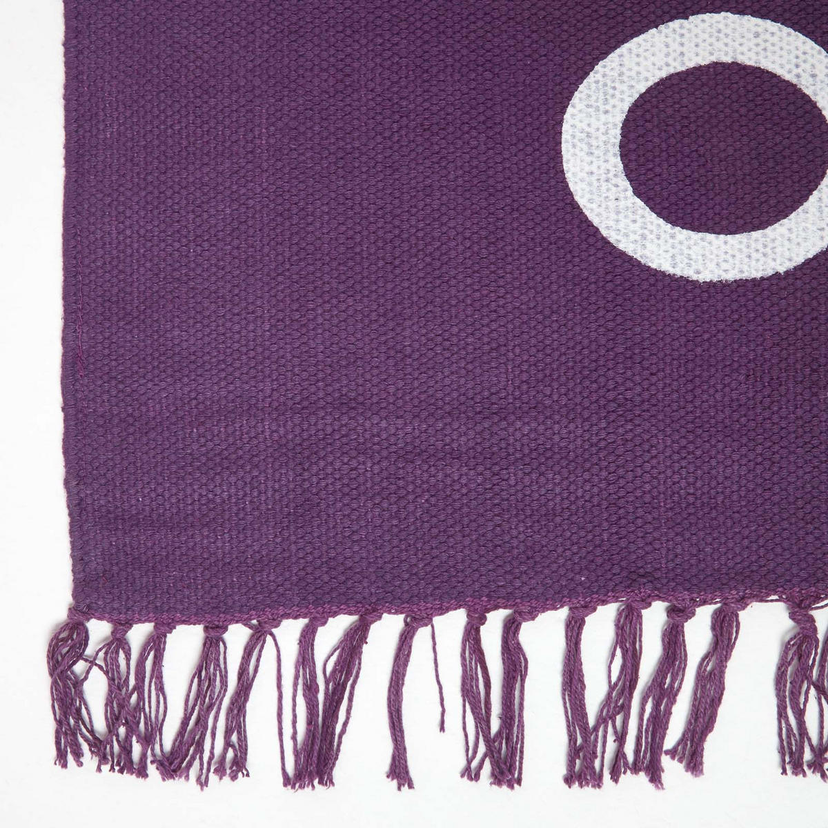 BAUMWOLLTEPPICH Keep Calm and Carry On 60/100 cm - Lila, Textil (60/100cm) - Homescapes